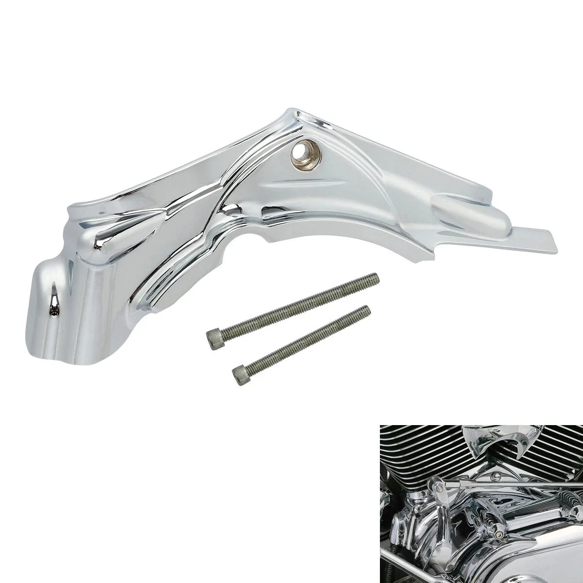 Cylinder Base Side Cover in Chrome for Harley Electra Glide 2007-2016