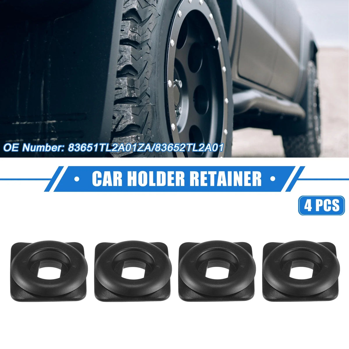 Set of 4 Car Holder Retainers for Honda Acura 