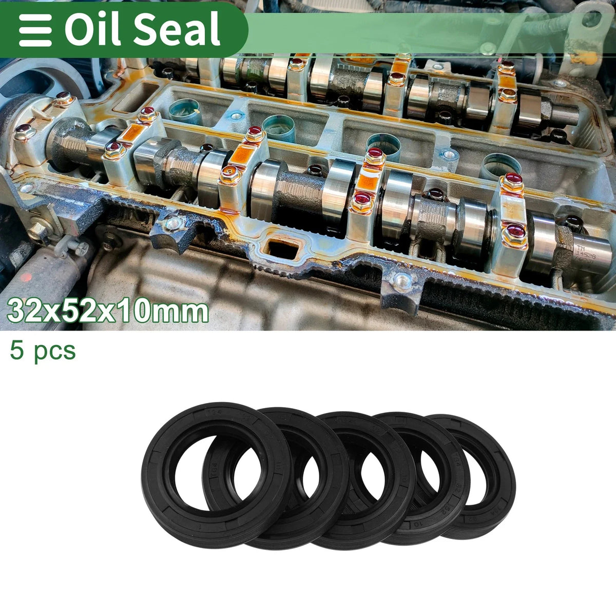 Oil Seal for Rotary Shaft (32x52x10mm)