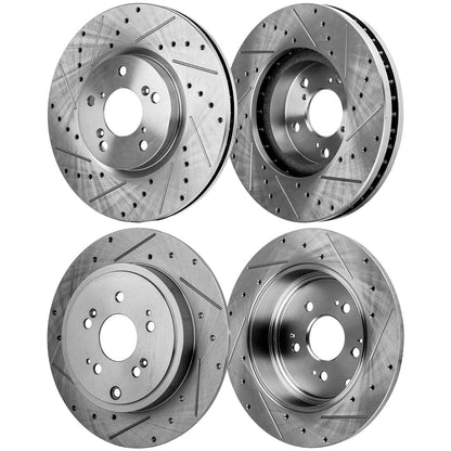 4-Piece Brake Disc Rotor Set for Honda Ridgeline 2006-2014