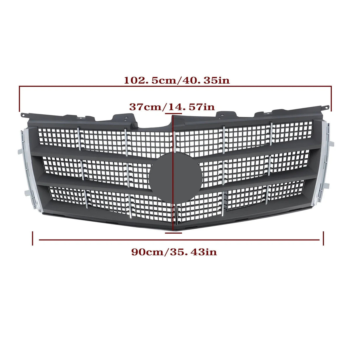 Front Upper Grille Molding Chrome for Cadillac CTS (2008–2011) 25896043