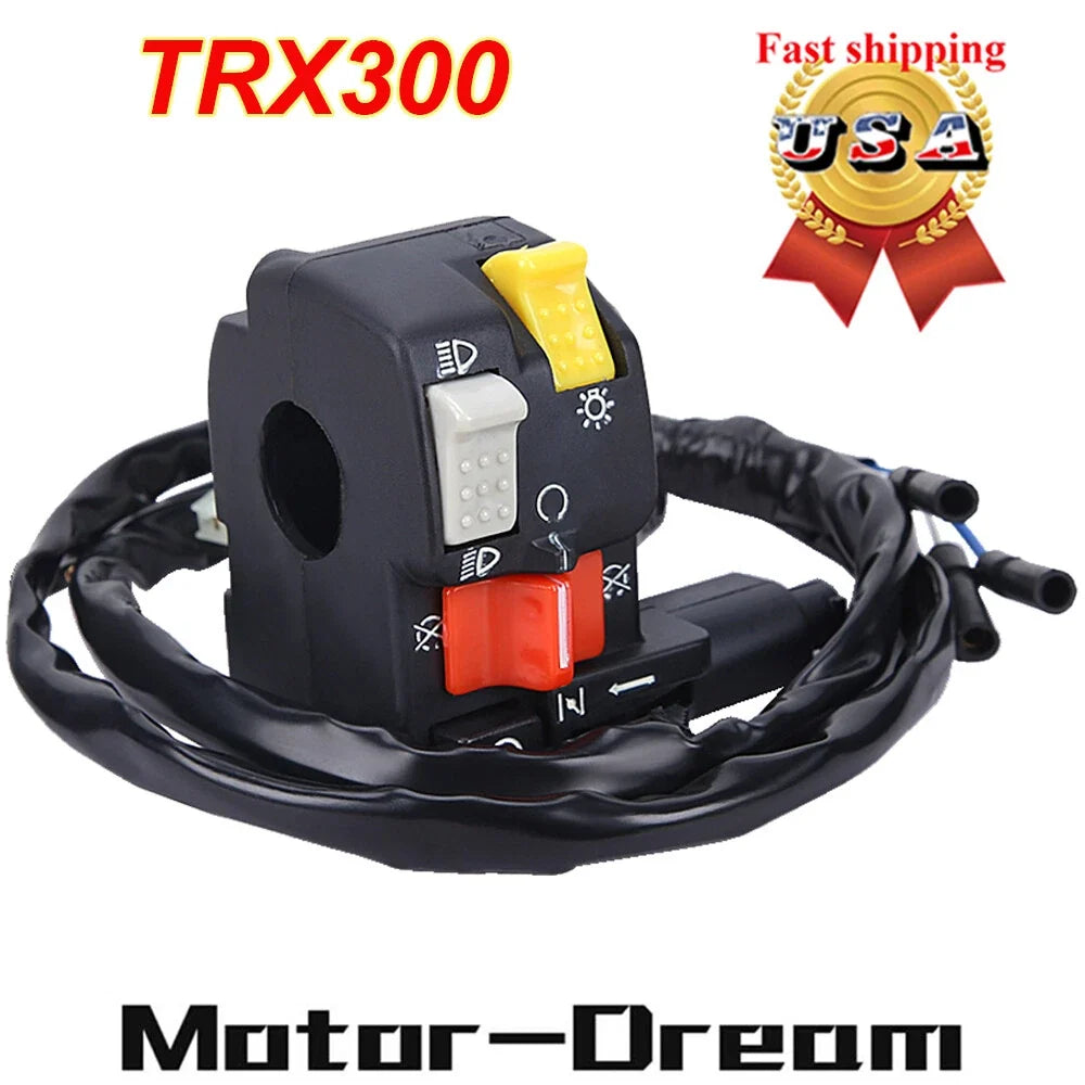 Left Handlebar Kill Switch for Honda FourTrax TRX300 FW (1996–2000)