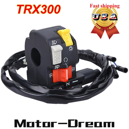 Left Handlebar Kill Switch for Honda FourTrax TRX300 FW (1996–2000)