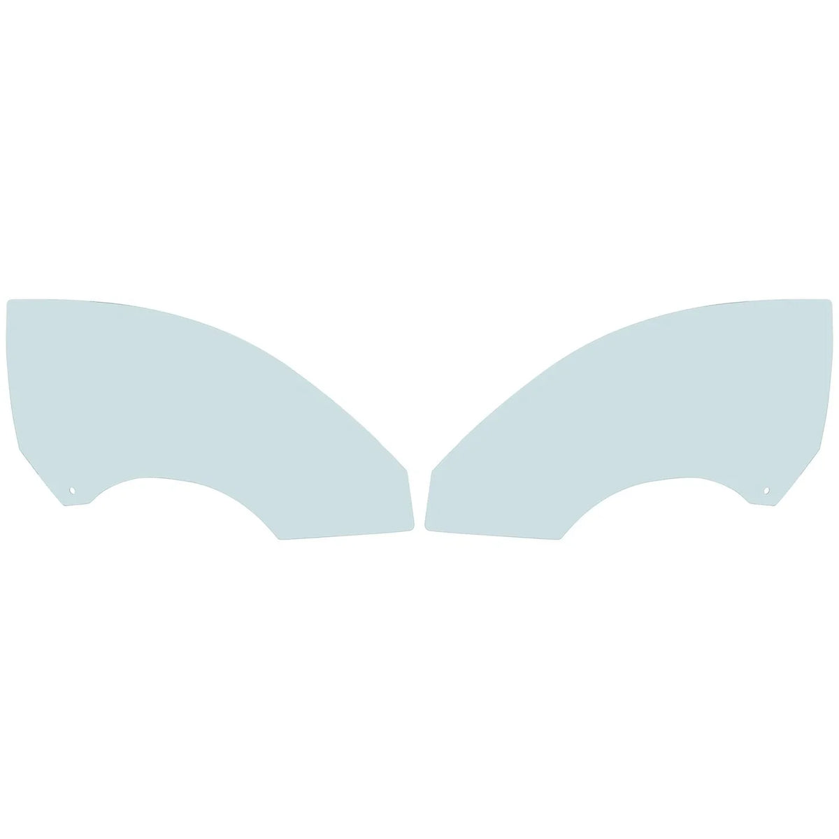 Door Glass Set for Coupe - Left & Right (2 Total)