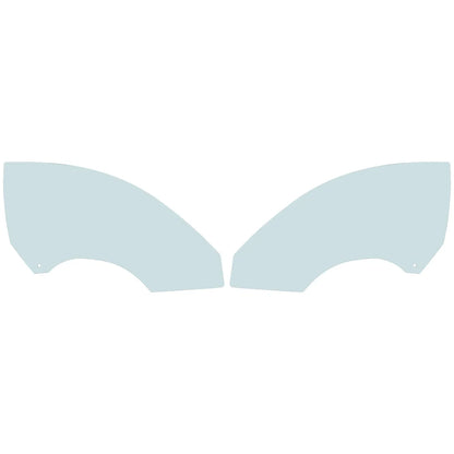 Door Glass Set for Coupe - Left & Right (2 Total)