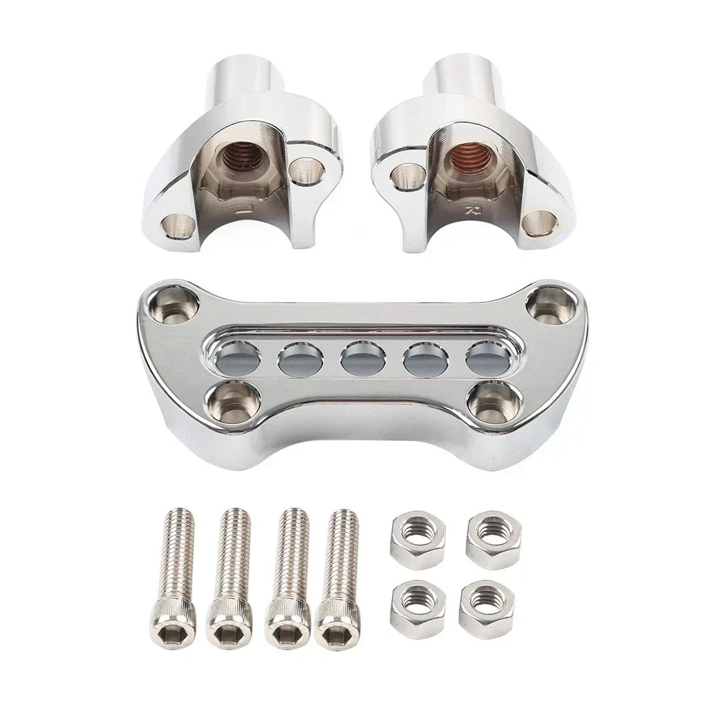 2" Straight Handlebar Riser with Top Clamp for Harley Touring 2006-2023