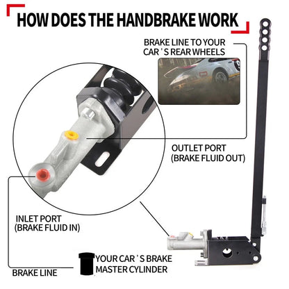 Racing Hydro E-Brake Kit - 25" Aluminum (Universal Fit)