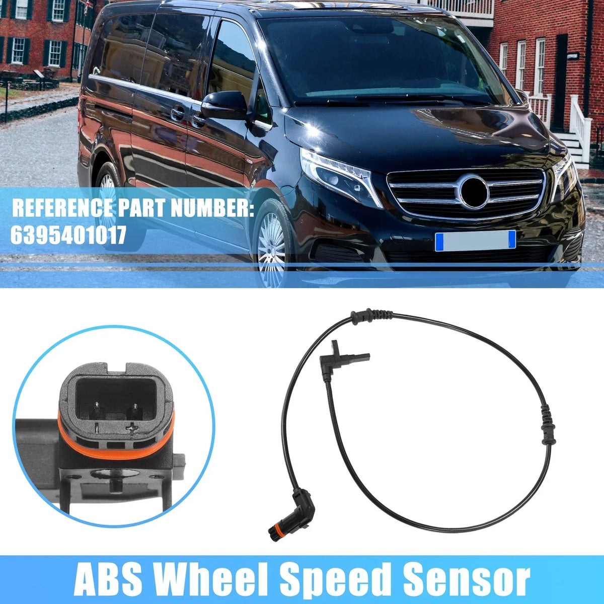 Front Left Right ABS Wheel Speed Sensor for 2005-2011 Mercedes-Benz