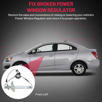 Power Window Motor and Regulator for Front Driver Side Chevy Impala 2006-2016