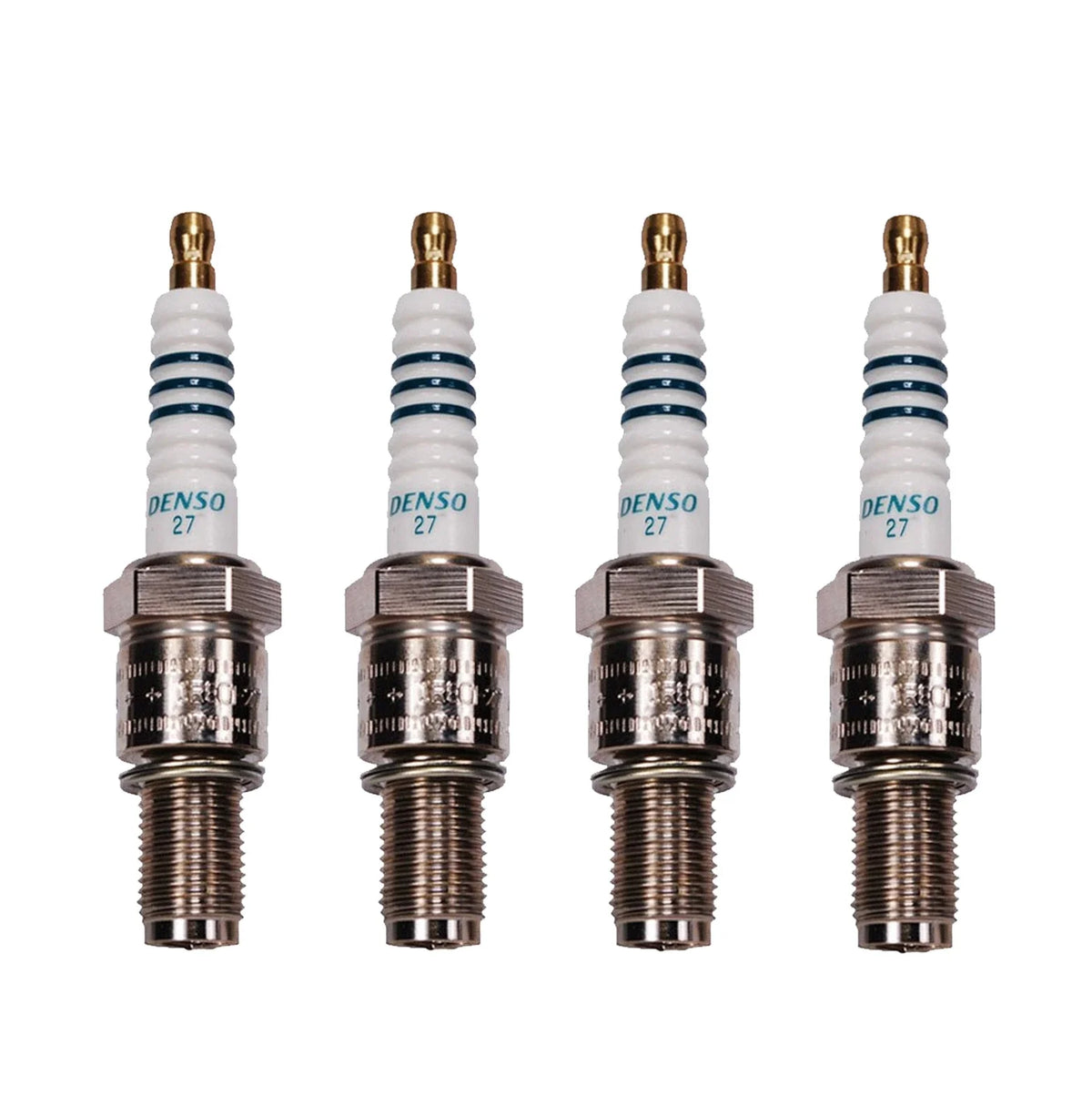 Set of 4 Denso Iridium Racing Spark Plugs Gap 0.027 for Mazda RX-7 (1978–2002)