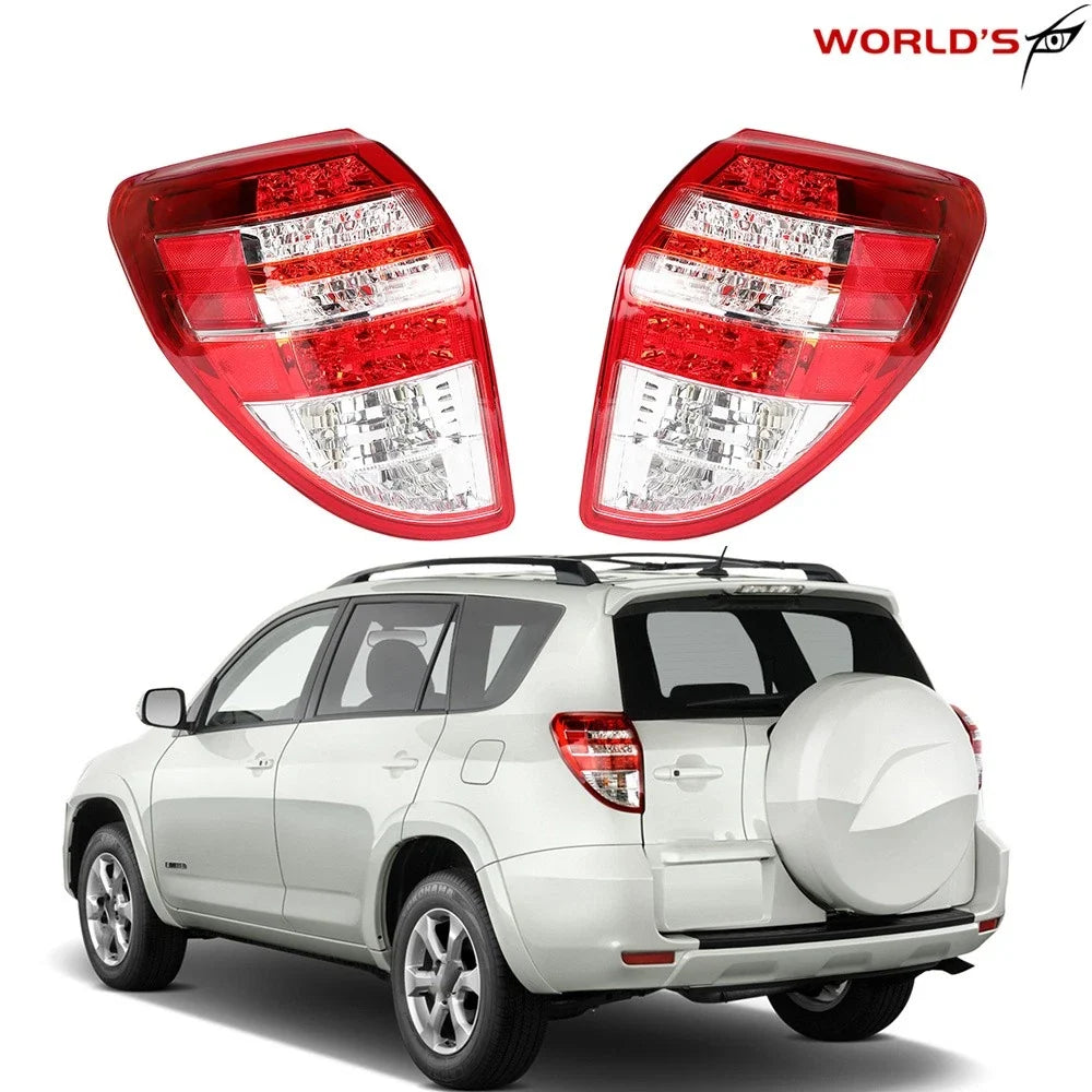 Pair Tail Lights for Toyota RAV4 (2009–2012) Red