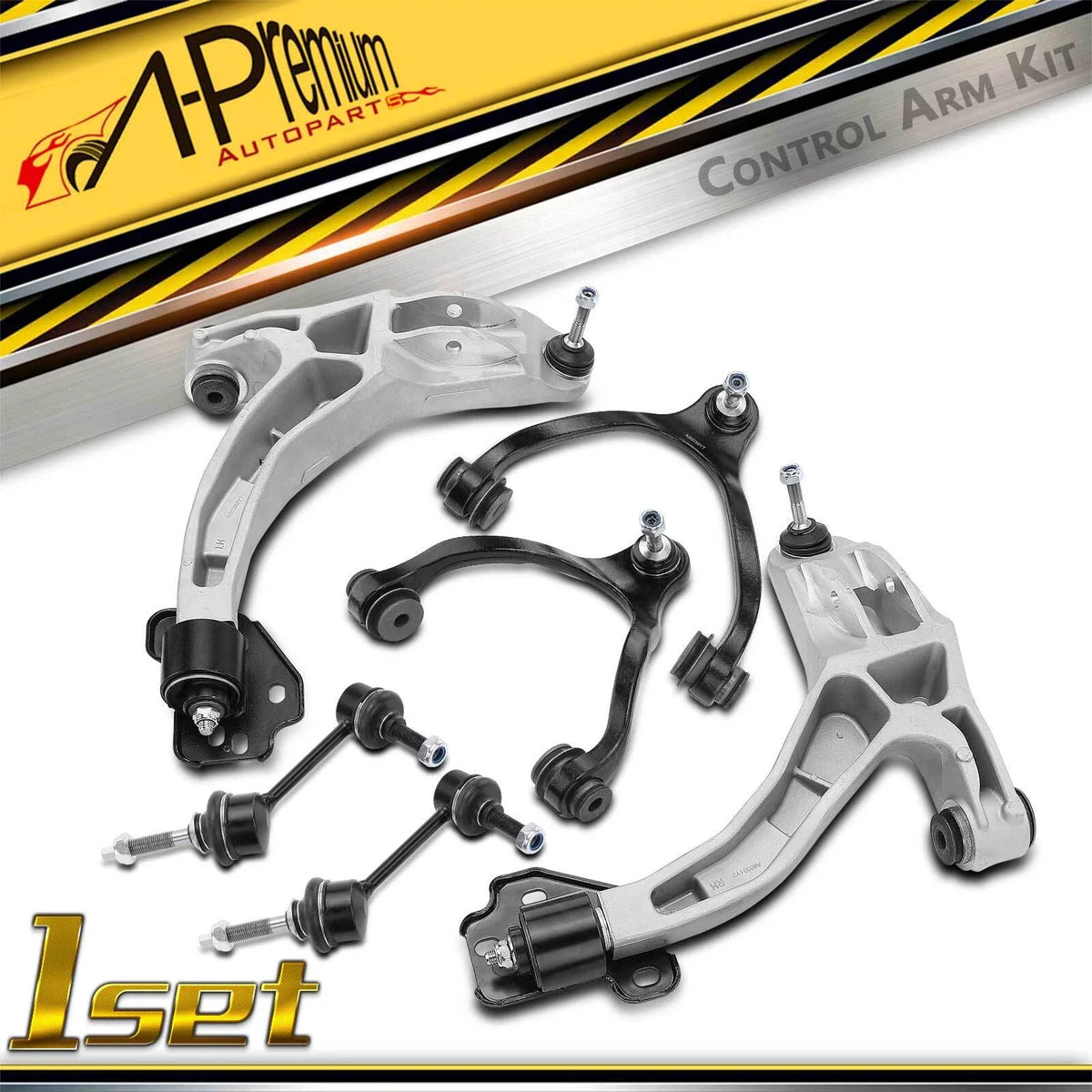 6X Front Control Arm with Ball Joint Sway Bar for Ford Crown Victoria (1992–2011)