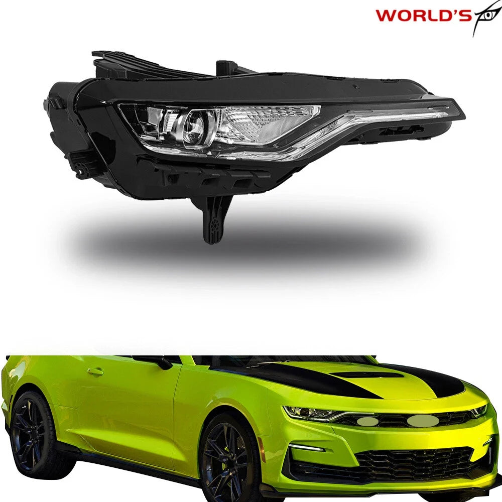 LED Headlight for Chevy Camaro SS RS (2019–2024) Black Right Side