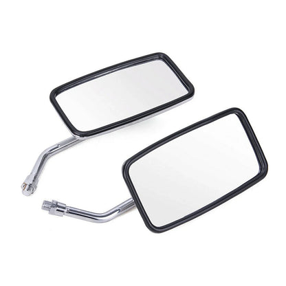 Rearview Mirrors, Chrome Rectangle for Yamaha V Star 650 950 1300 2003-2019