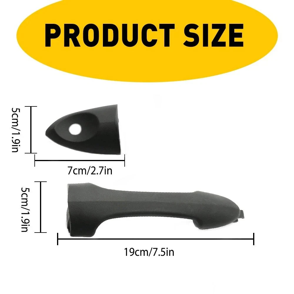Front Left/Right Door Handle for Ford Focus 2000–2007 Smooth Black