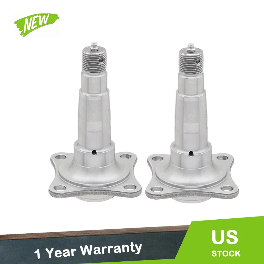 2-Pack Weld-On Round Spindle with Brake Flange for 3