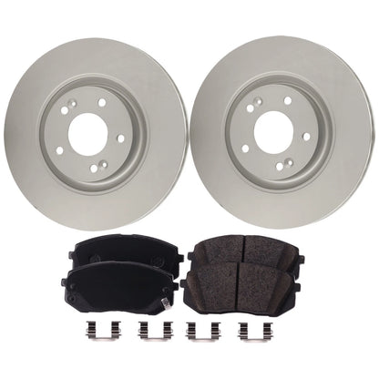 Front Brake Disc Rotors and Pads Kit for Kia Optima Hyundai Sonata (2015–2019)