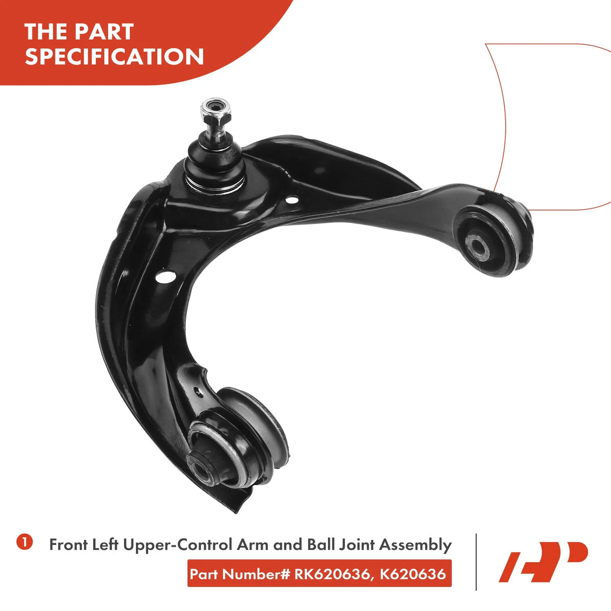 4 Front Ball Joints for Control Arms - Fits Ford Fusion 2010-2012
