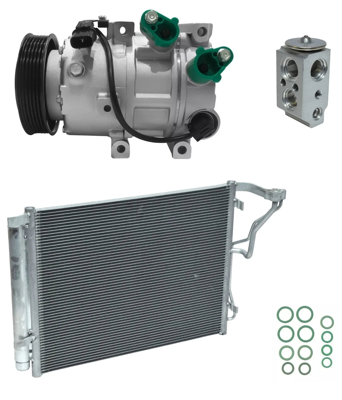 AC Compressor Kit With Condenser for Hyundai Sonata 2.0L (2011–2014)