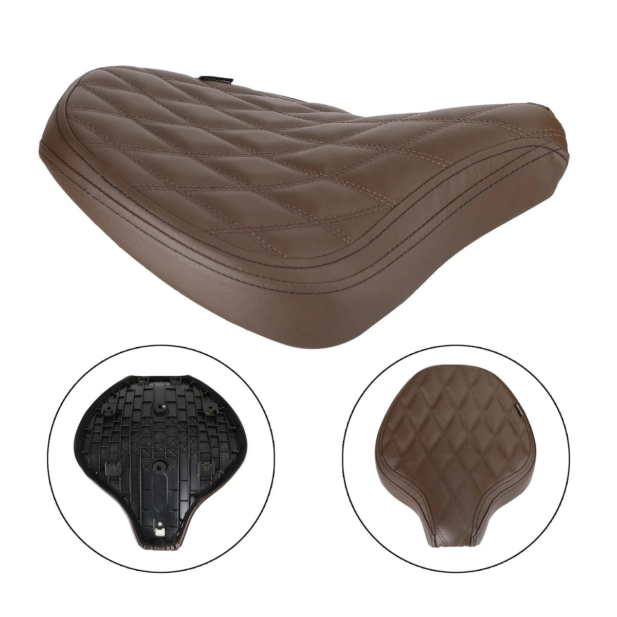 Front Seat Cushion for Triumph Bobber (2017-2022) - Driver Side, Diamond Brown