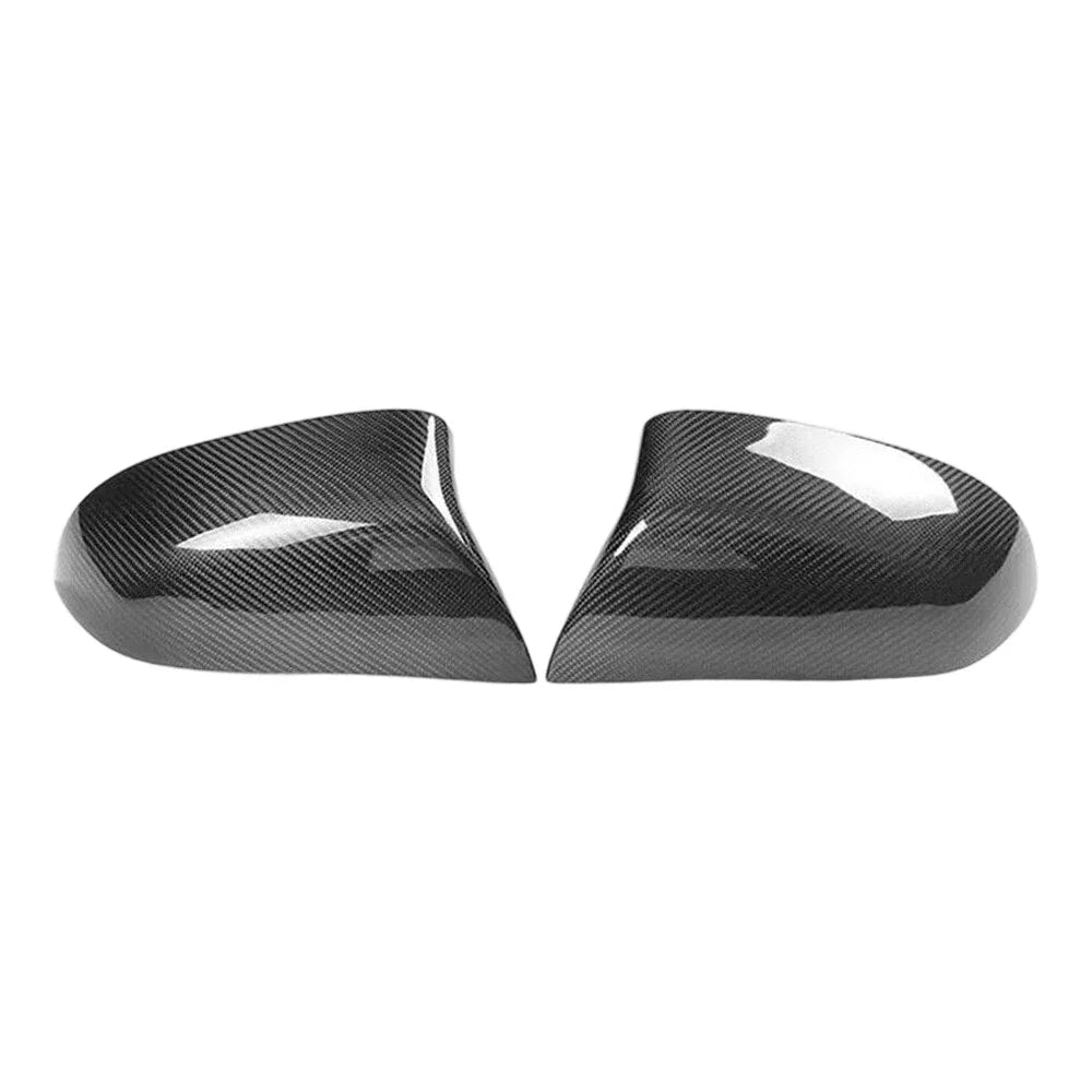 2X Carbon Fiber Mirror Cover Caps for BMW F85 X5M F86 X6M (2015–2019)