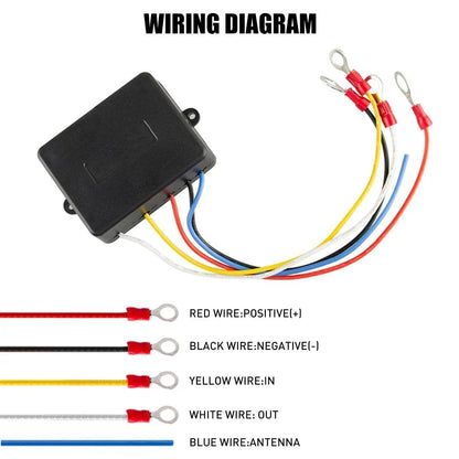 Wireless Winch Remote Control for Jeep ATV (DC12V) - Easy Operation