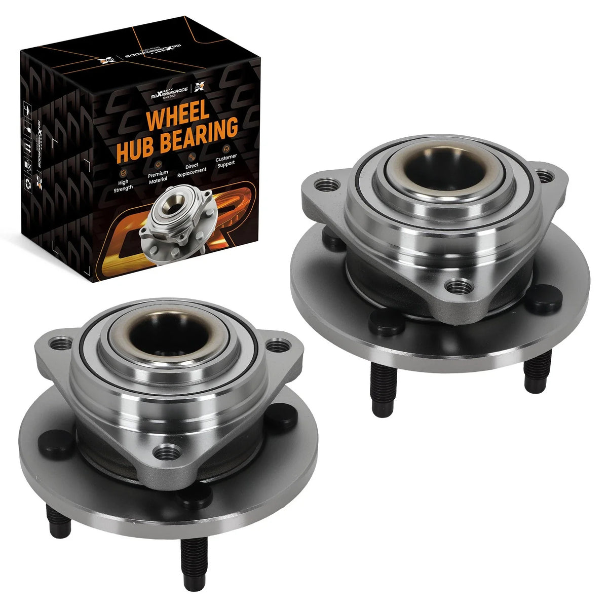 2X Front Wheel Bearing Hub Assembly for G5/Pursuit (2005–2010)
