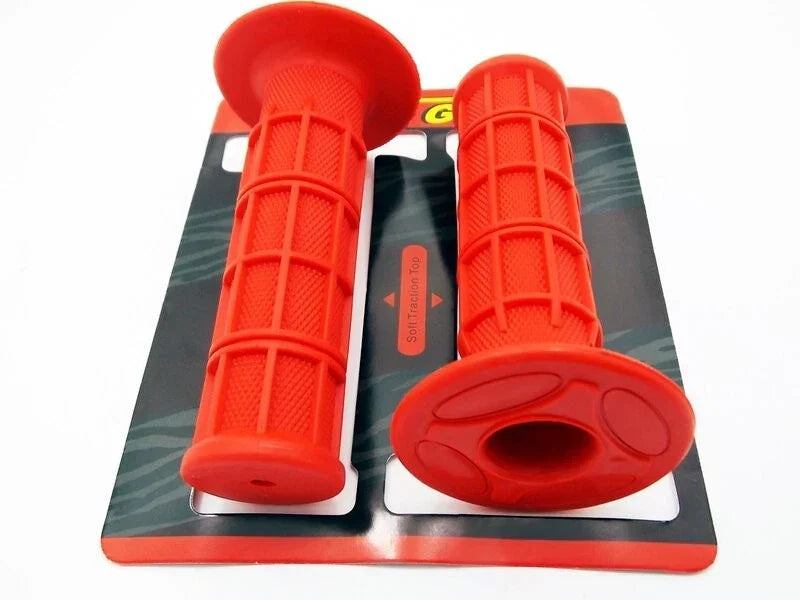 Left & Right Red Hand Grip Set for Honda CRF70