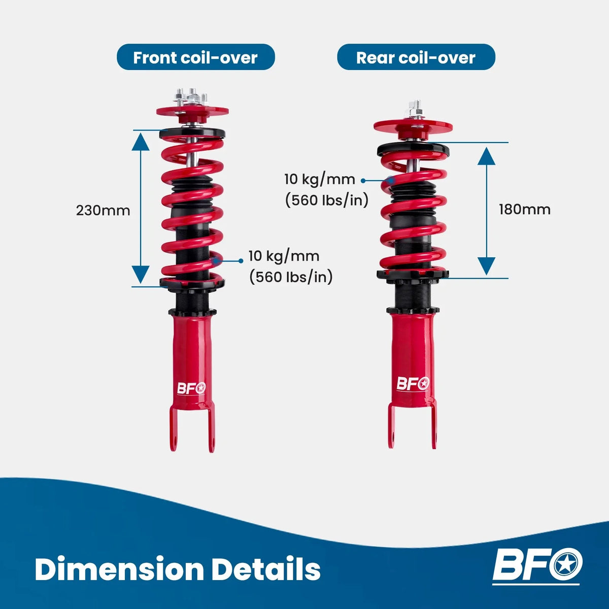 Lowering Kit Adjustable Coilovers for Honda S2000 (2000-2009)