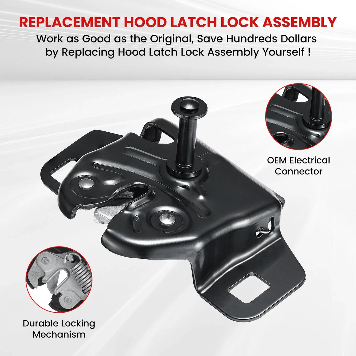 Hood Latch for Chrysler PT Cruiser 2001-2010 (2.4L, 55255451)