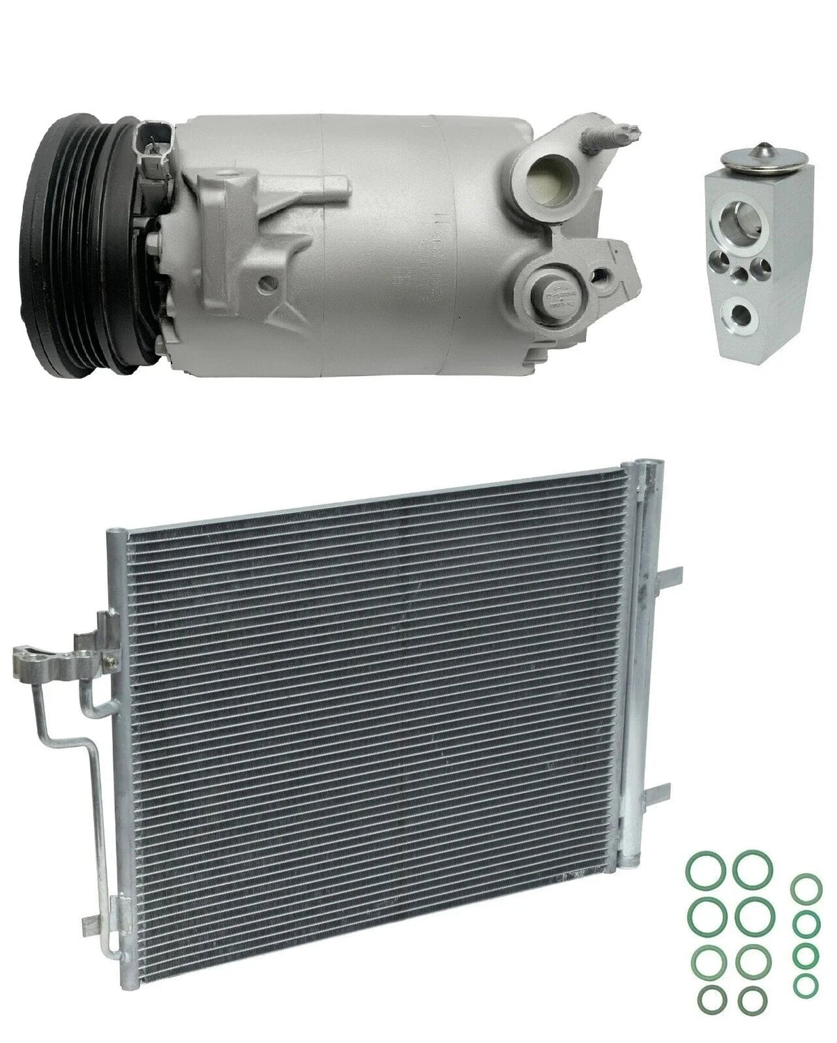A C Compressor Kit with Condenser for Ford Transit Connect 2.5L (2014–2014)
