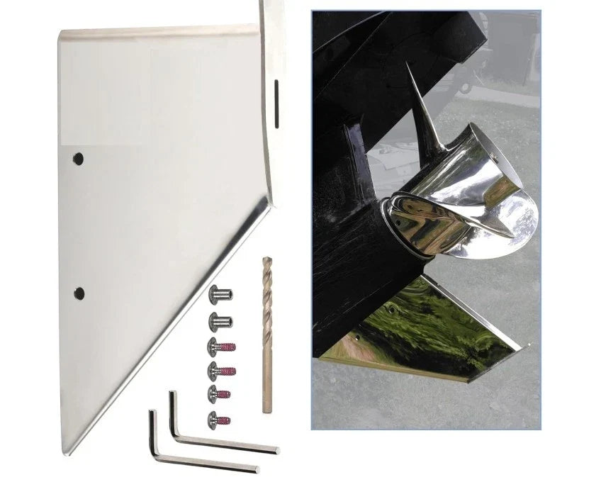 Skeg Guard Protector - Stainless Steel for Evinrude Johnson 90-140 HP
