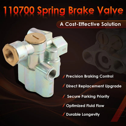 Trailer Spring Brake Control Valve - Euclid Meritor (110700)