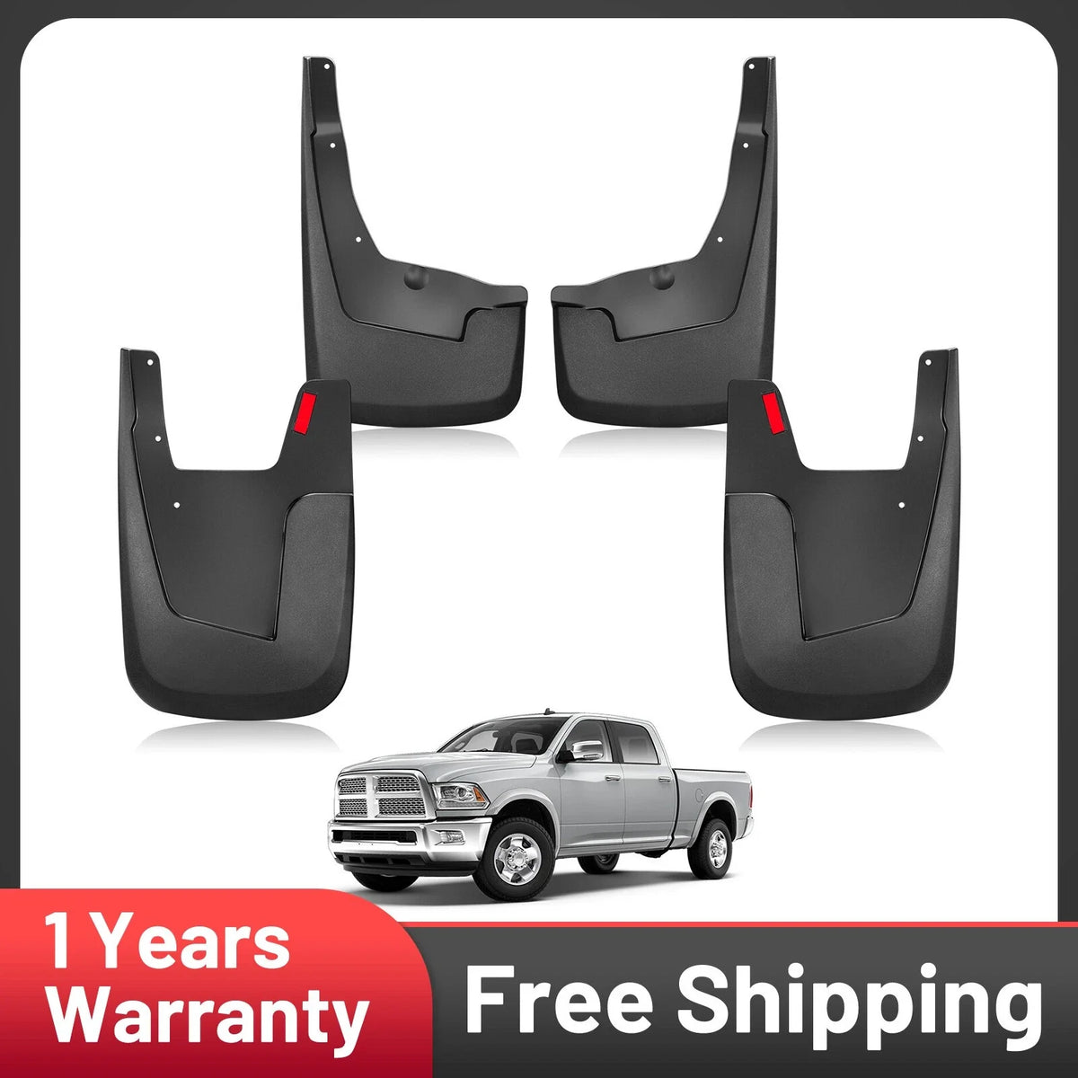 Splash Guards Mud Flaps for 2011-2024 Ram 1500 2500 (2011–2024)