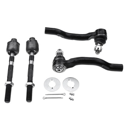 4-Piece Inner & Outer Tie Rod End Set for Nissan Pathfinder Frontier 2005-2019