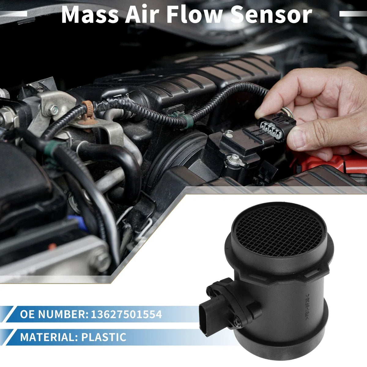MAF Sensor Assembly for V8 4.4L BMW 745i E65