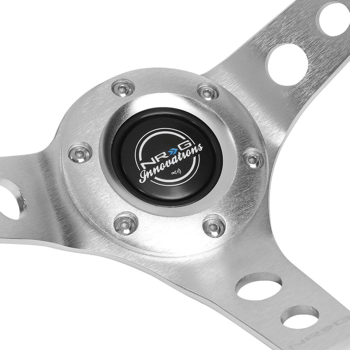NRG Innovations RST-006WT-Y 350mm Deep Dish Leather Steering Wheel for Universal