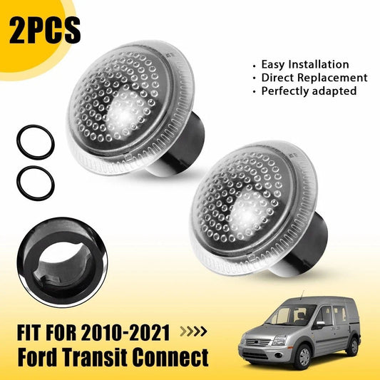Clear Side Fender Turn Signal Light Repeater LH+RH for Ford Transit Connect (2010–2013)