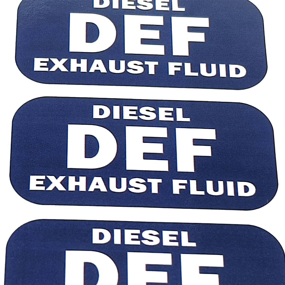 Turbo Vehicles 1"x2" Diesel DEF Exhaust Fluid Vinyl Decals