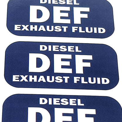 Turbo Vehicles 1"x2" Diesel DEF Exhaust Fluid Vinyl Decals