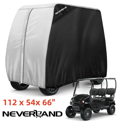 Golf Cart Cover for 4 Passengers - Fits EZGO, Club Car, Yamaha
