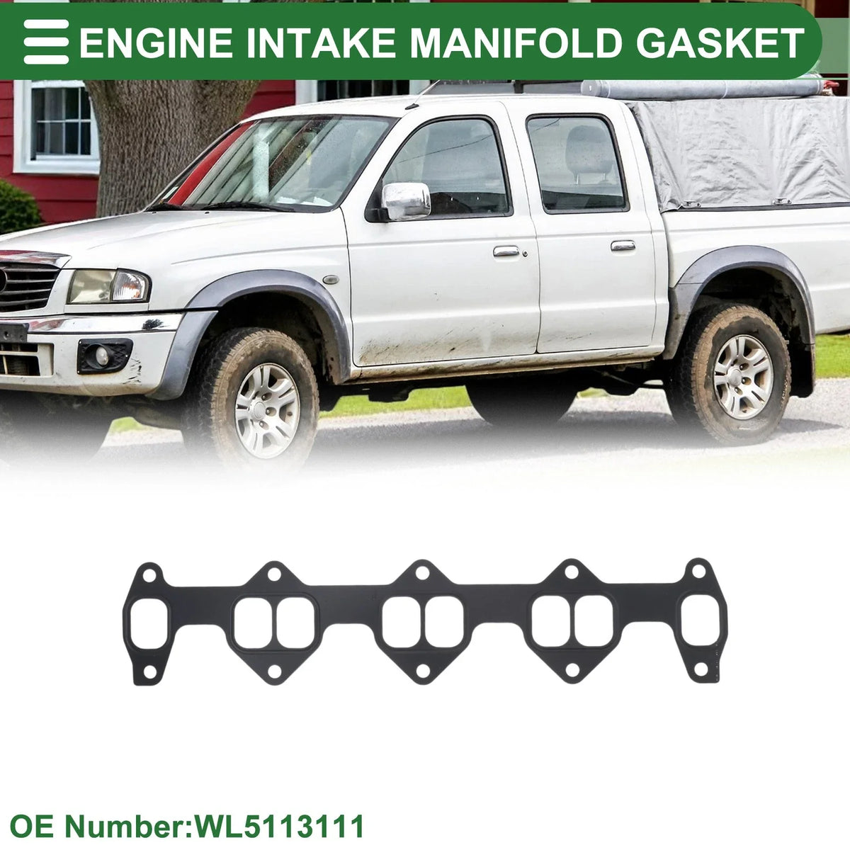 Engine Intake Manifold Gasket for Mazda B-Series (1996–2006) WL5113111