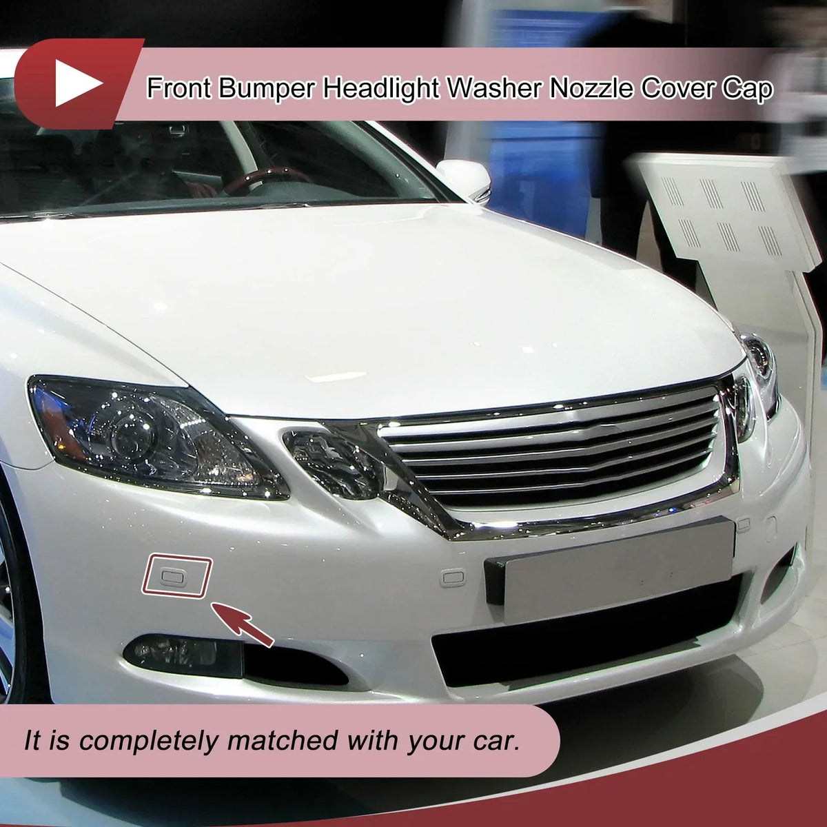 Front Right Nozzle Cover for Washer - Lexus GS200t 2016-2019 - White