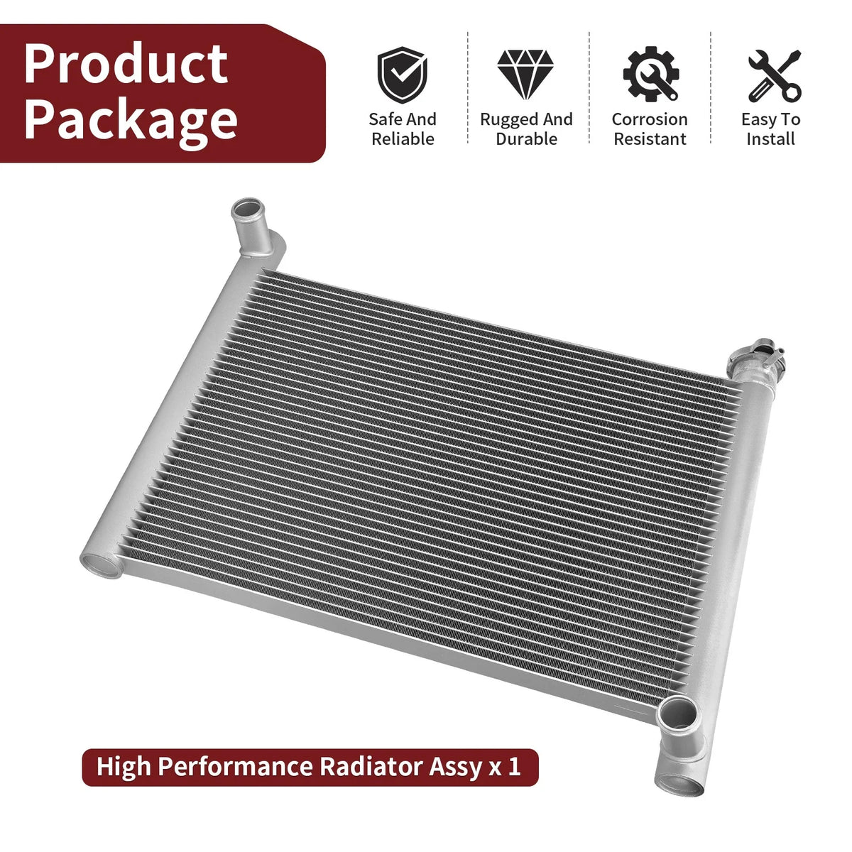 Radiator 1240404 for Polaris Scrambler 850, Sportsman 550, 850 (2009–2025)