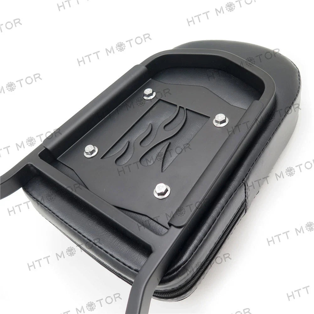 Matte Black Detachable Backrest Sissy Bar for Harley FLSTC/FLSTS (2000–2023)