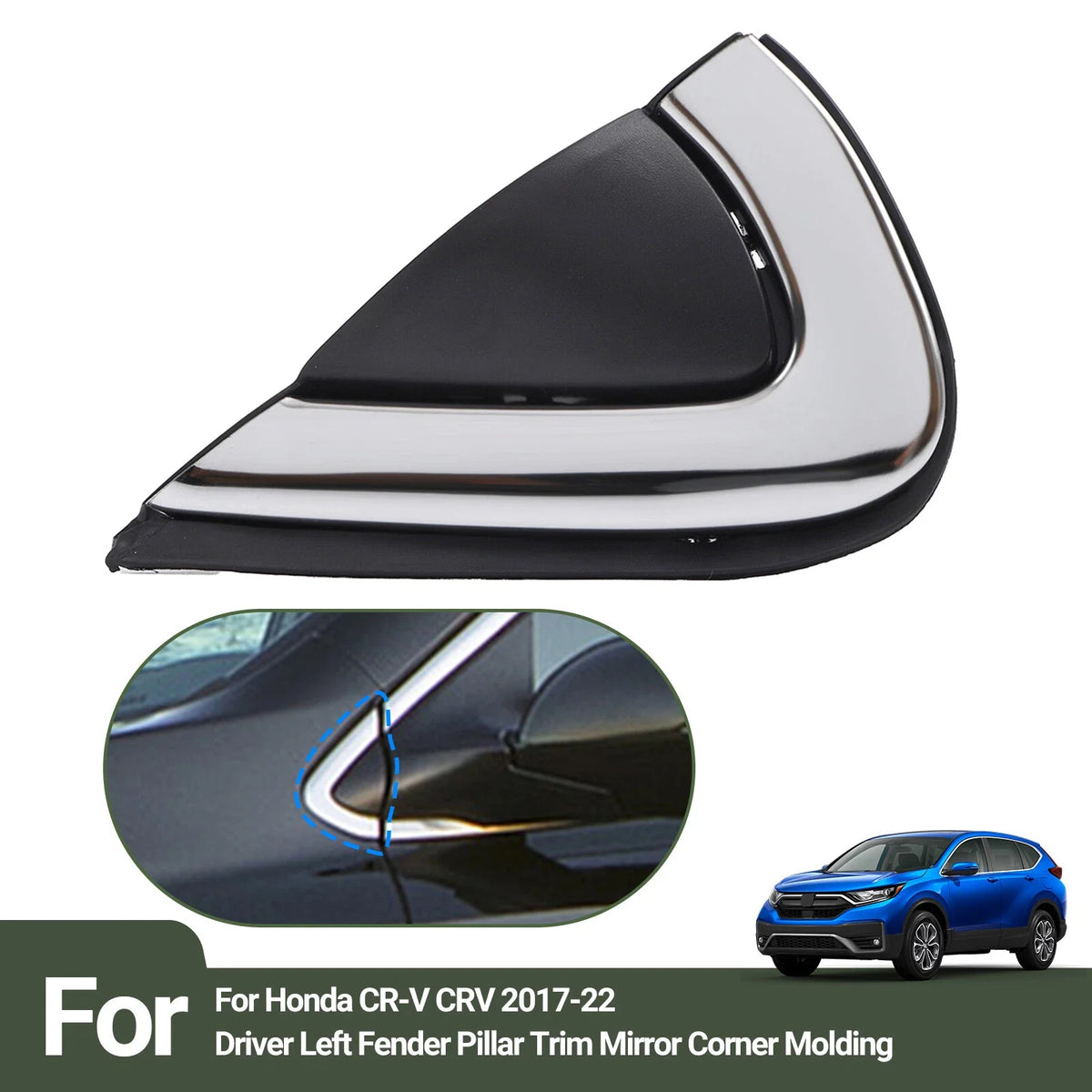 Left Side Mirror Corner Trim for Honda CR-V (2017 to 2022)