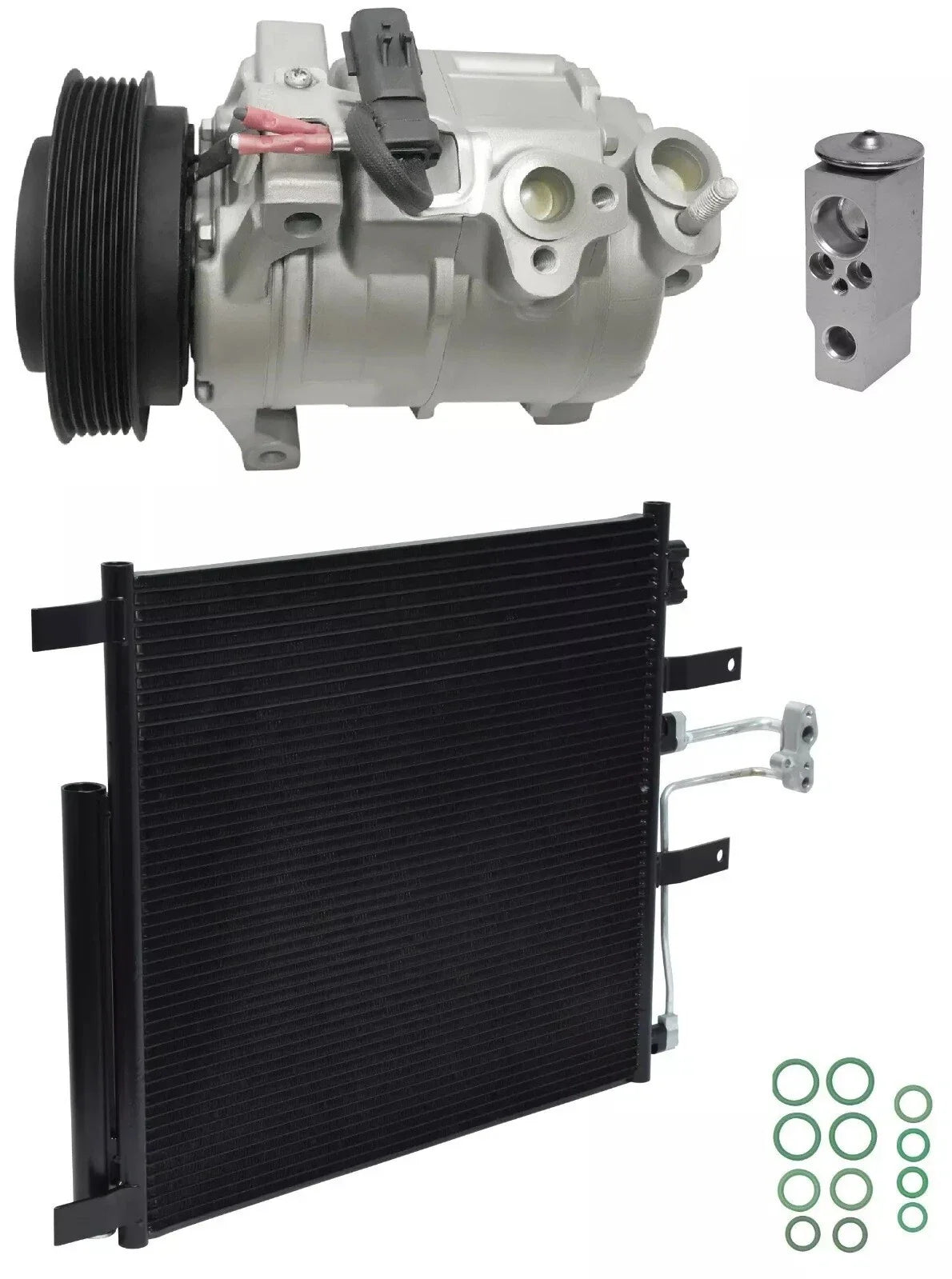 AC Compressor Kit W Condenser for Ram 2500 5.7L (2011–2018)