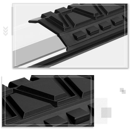 5" Side Step Nerf Bars in Aluminum for Dodge Ram Quad Cab 2002-2009