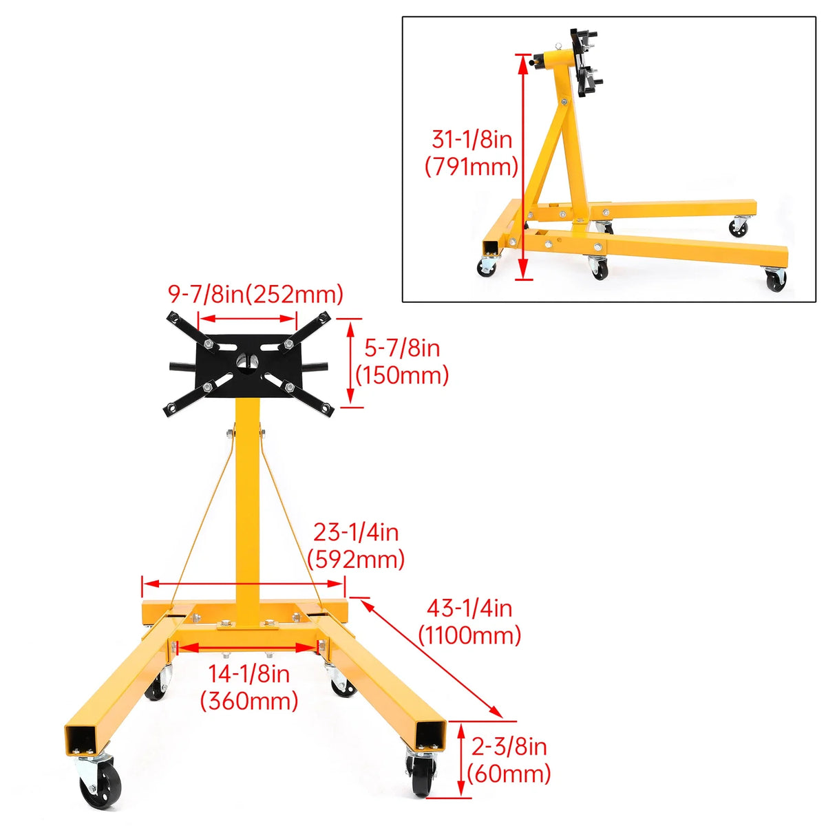 Engine Stand for Universal Use (2000LBS Capacity)