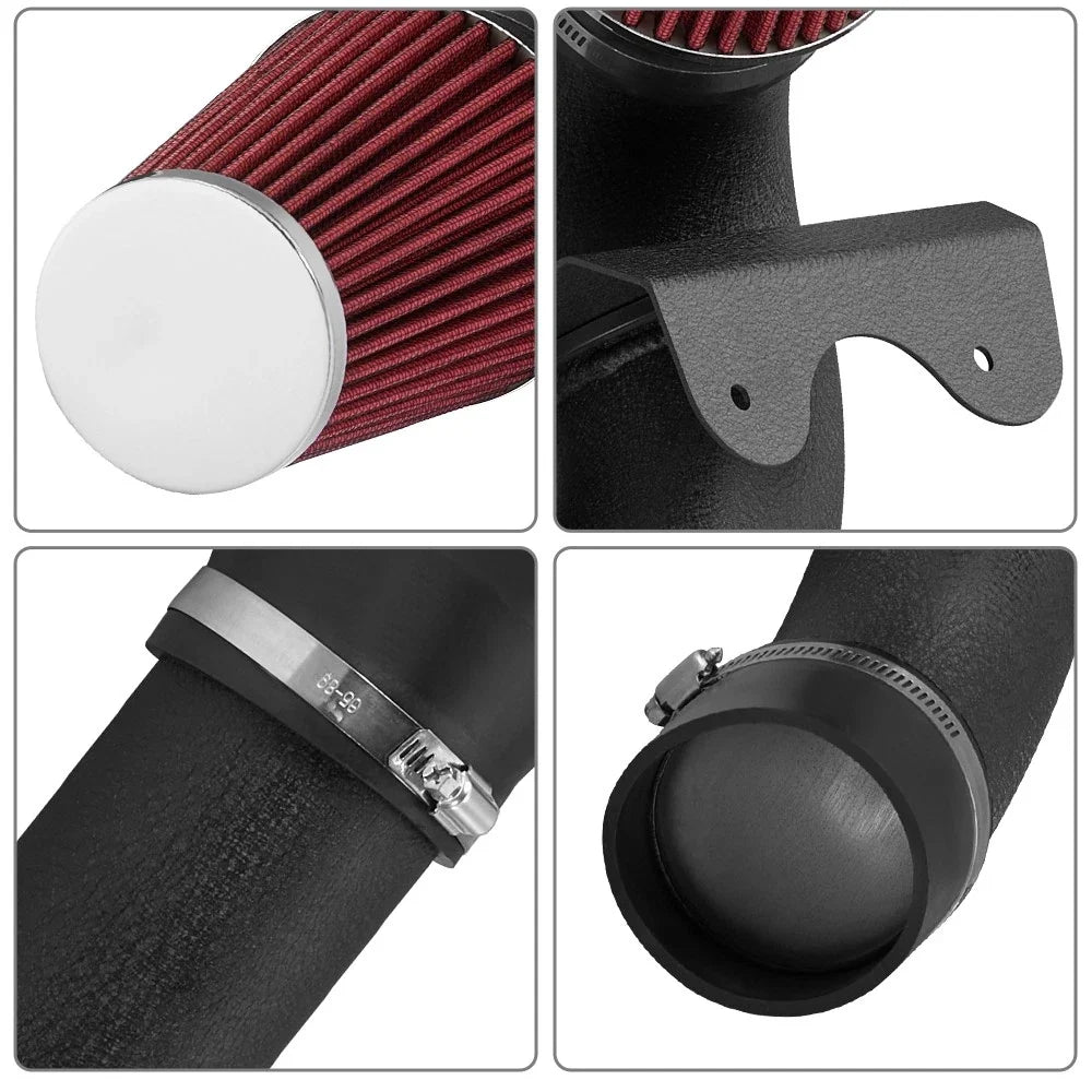 Red Filter Cold Air Intake Kit for Ford Mustang 4.6L V8 1996-2004
